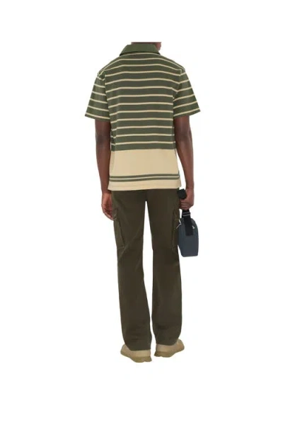 Burberry Striped Cotton Polo Shirt