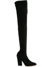 SERGIO ROSSI thigh-length boots,ベルベット100%