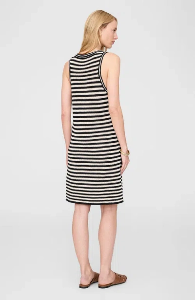Anine Bing Arie Dress In Black Ivory In Multi