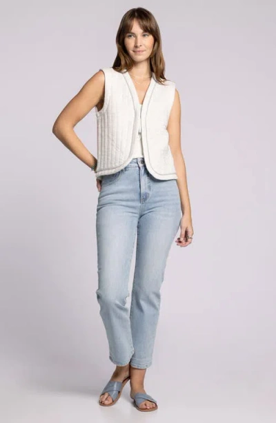 Thread & Supply Joplin Vest In Ivory Heather