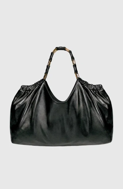 Anine Bing Womens Kate Leather Tote Bag Black