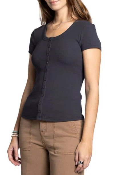 Thread & Supply Kellie Button-up Rib Top