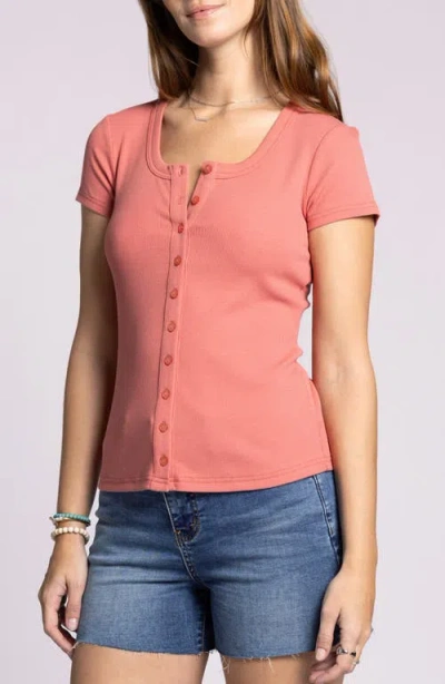 Thread & Supply Kellie Button-up Rib Top