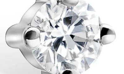 Maria Tash Prong Set Diamond Drape Threaded Single Stud Earring