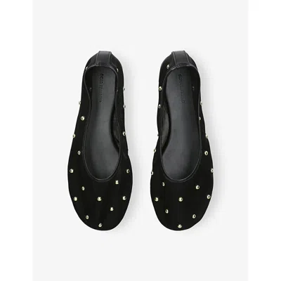 Dear Frances Mesh Stud-detail Balla Ballet Flats