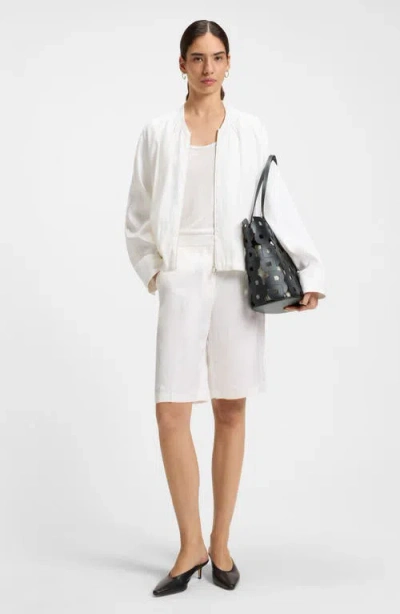 Hugo Boss Boss Double B Monogram Leather Tote