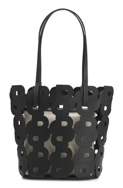 Hugo Boss Boss Double B Monogram Leather Tote