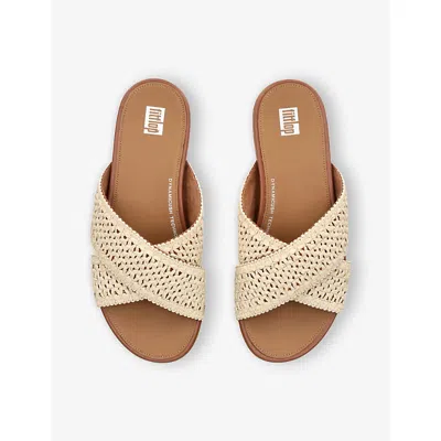 Fitflop Raffia Gracie Slides In Neutral
