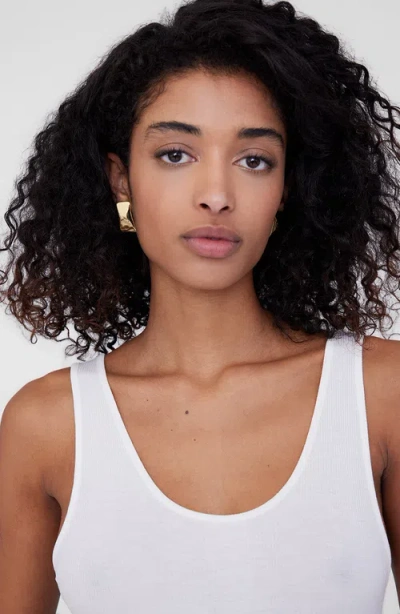 Anine Bing Curved Rectangle Earrings