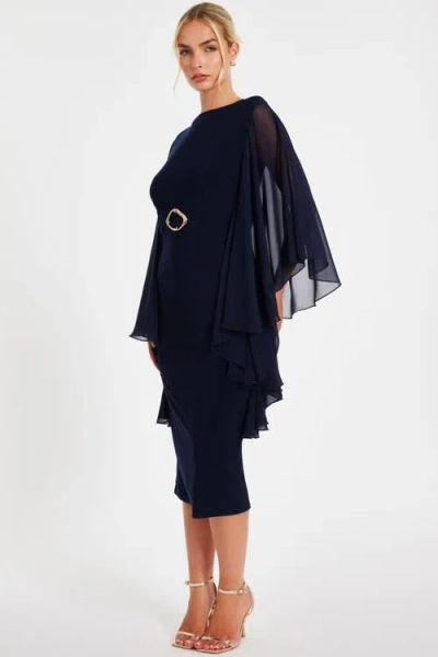 Quiz Chiffon Frill Midi Dress
