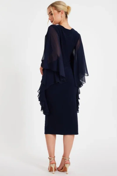 Quiz Chiffon Frill Midi Dress