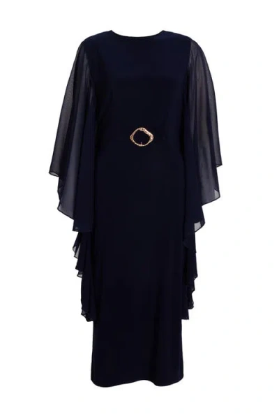 Quiz Chiffon Frill Midi Dress