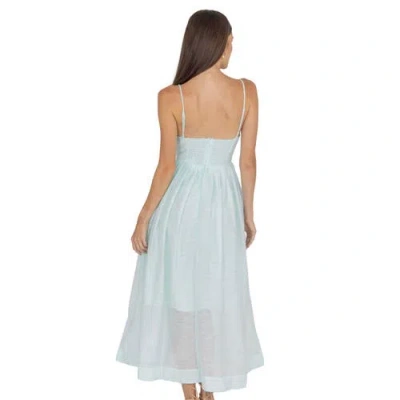 Akalia Adeli V Neck Midi Dress In Brown