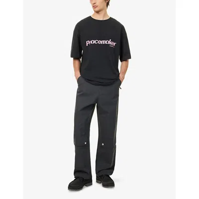 Peacemaker Mens  Flower Graphic-print Relaxed-fit Cotton T-shirt