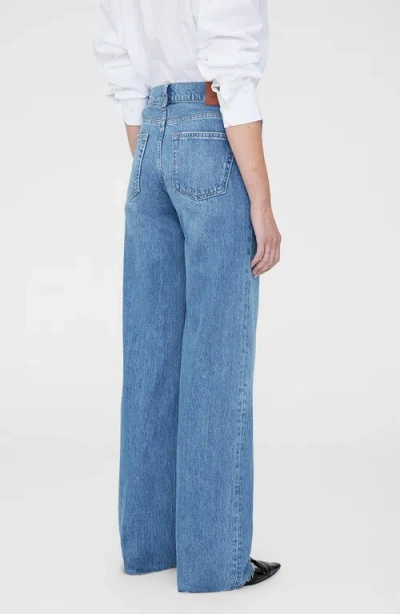 Anine Bing Hugh Logo Patch Wide-leg Jeans
