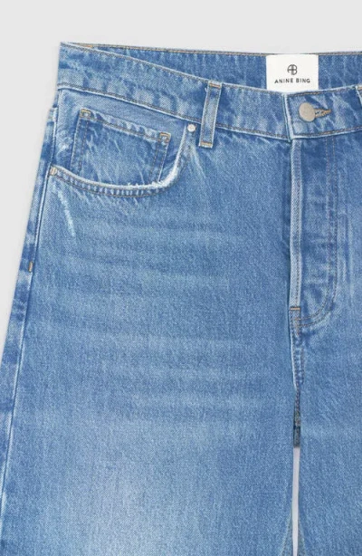 Anine Bing Hugh Logo Patch Wide-leg Jeans