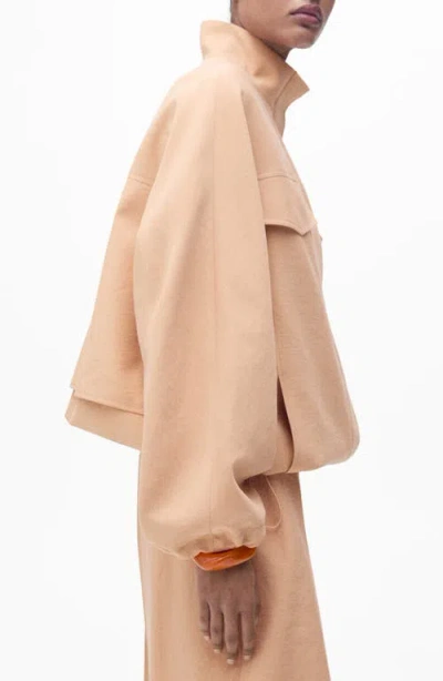 Mango Oversize Stand Collar Jacket
