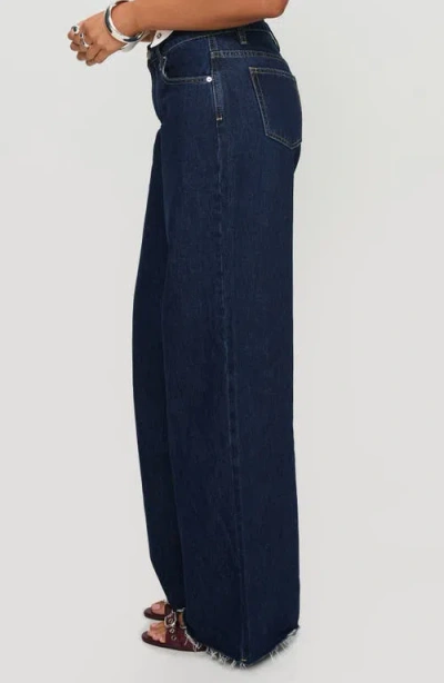 Princess Polly Darla Raw Hem Low Rise Straight Leg Jeans