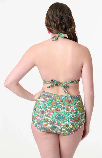 Unique Vintage Monroe Halter Bikini Top