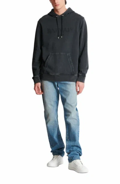 Balmain Logo-embroidered Cotton-jersey Hoodie