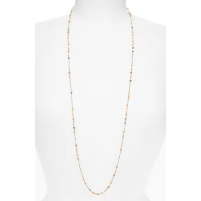 Ki-ele Rhea Long Quartz Station Necklace