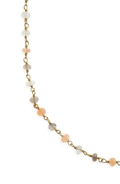 Ki-ele Rhea Long Quartz Station Necklace