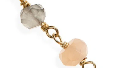Ki-ele Rhea Long Quartz Station Necklace