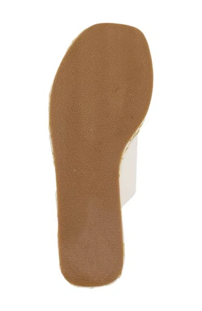 Shushop Jodie Espadrille Platform Wedge Slide Sandal