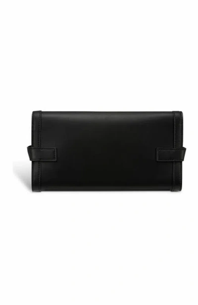 Balmain B-buzz Pouch 23 Leather Clutch