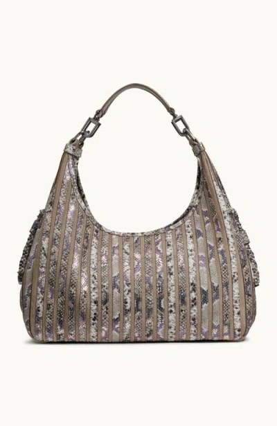 Donna Karan New York Bellerose Pieced Multi Python Hobo