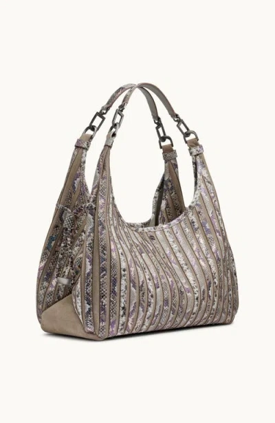 Donna Karan New York Bellerose Pieced Multi Python Hobo