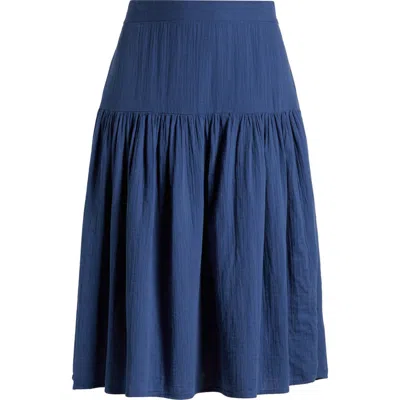 Caslonr Caslon(r) Cotton Gauze Midi Skirt