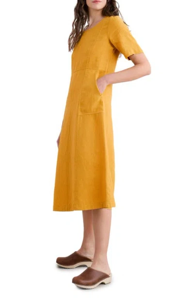 Seasalt Cornwall Grass Wave Linen Midi Dress