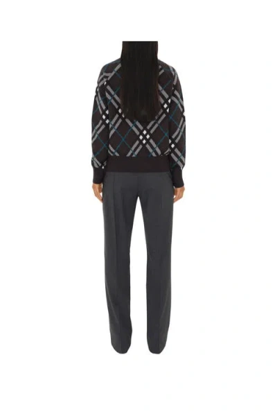 Burberry Check Wool Mohair Blend Jacket