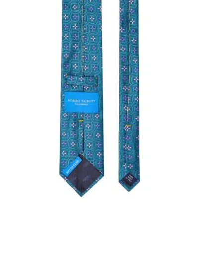 Robert Talbott Robert Fancy Floral Of Class Necktie In Blue