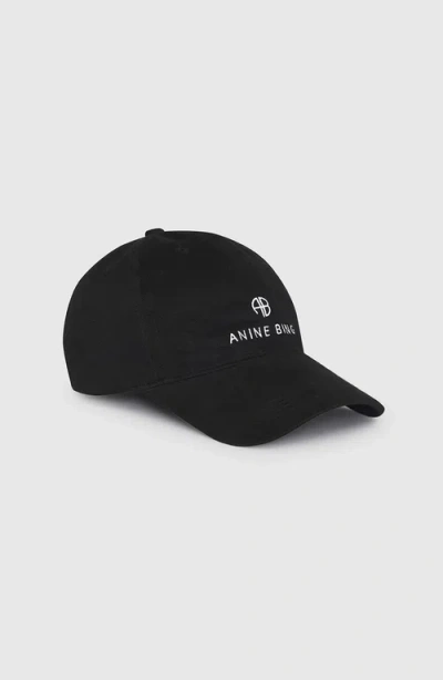 Anine Bing Jeremy Baseball Cap In Black
