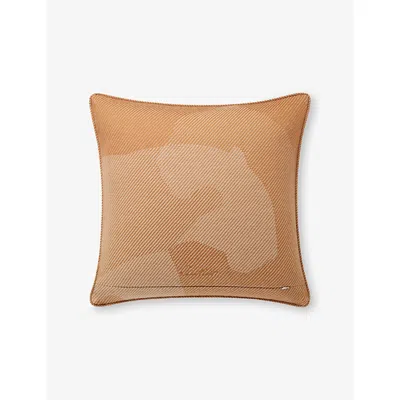 Cartier Womens Ochre Panthère De  Wool And Cashmere-blend Cushion 50cm X 50cm
