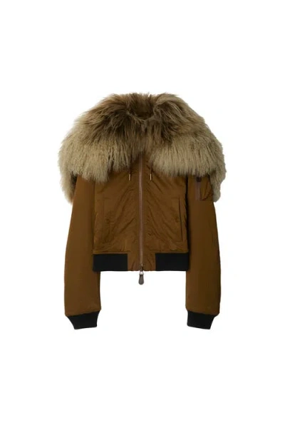 Burberry Nylon Blend Bomber Jacket