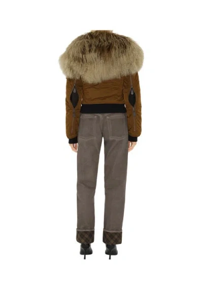 Burberry Nylon Blend Bomber Jacket