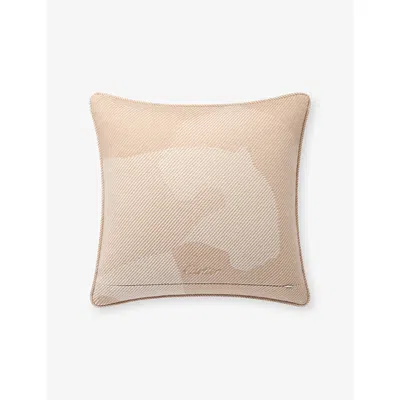 Cartier Womens Beige Panthère De  Wool And Cashmere-blend Cushion 50cm X 50cm
