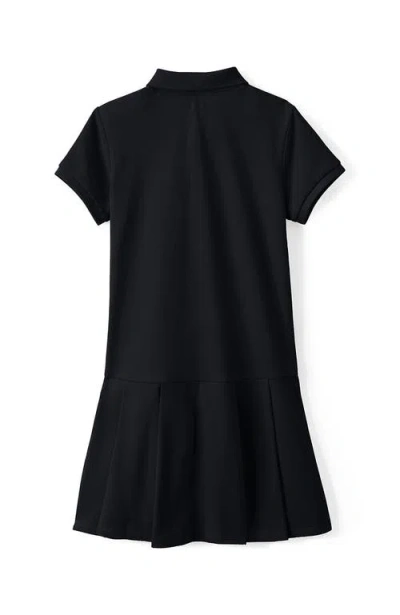 LANDS' END LANDS' END SCHOOL UNIFORM GIRLS SHORT SLEEVE MESH PLEATED POLO DRESS 