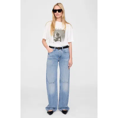 Anine Bing Ashton Tee Spirit In Ivory