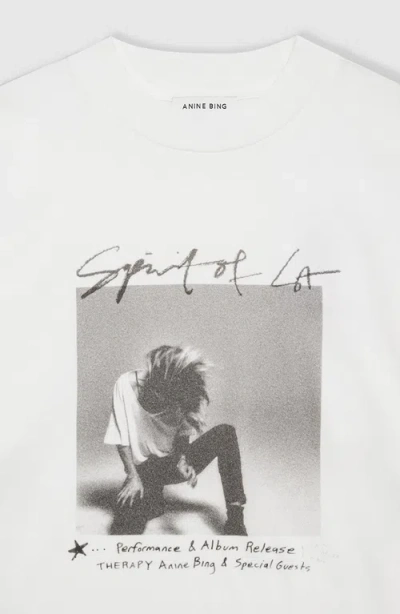 Anine Bing Ashton Tee Spirit In Ivory