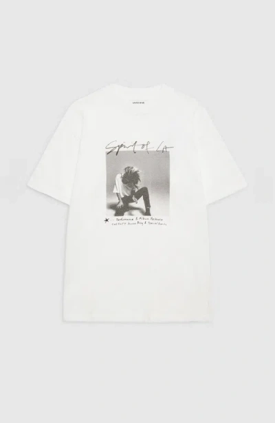 Anine Bing Ashton Tee Spirit In Ivory