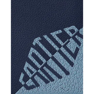Cartier Womens Navy  Losange Shadow Leather Card Holder