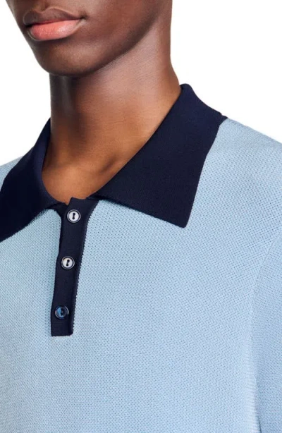 Sandro Two-tone Polo Shirt