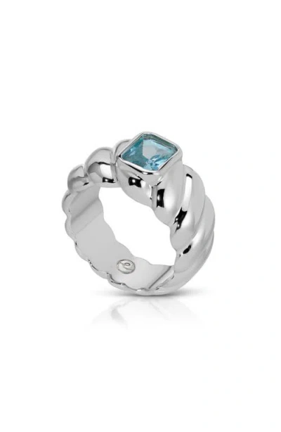 Ettika So Twisted Crystal Statement Ring