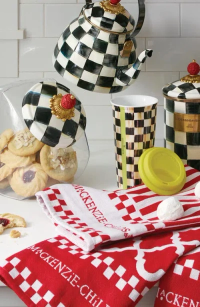Mackenzie-childs Mackenzie Childs Cookie Jar With Courtly Check Lid
