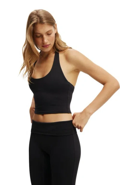 COTTON ON BODY ACTIVE ULTRA SOFT HALTER NECK TANK 
