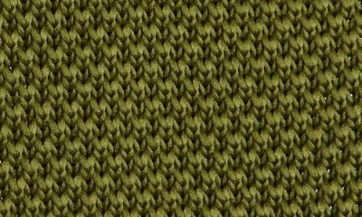 Clifton Wilson Olive Green Knit Silk Tie